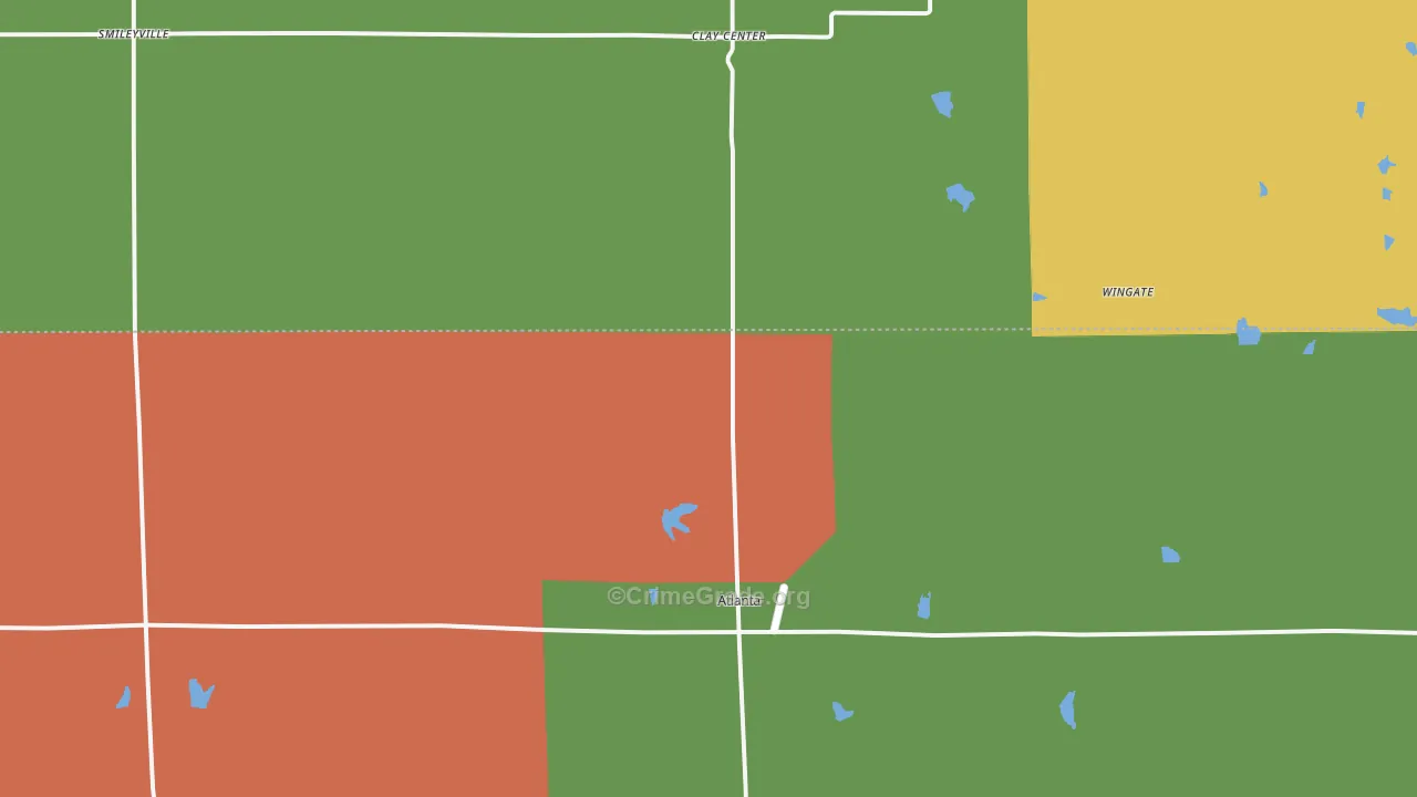 67008, KS Map of Theft Rates