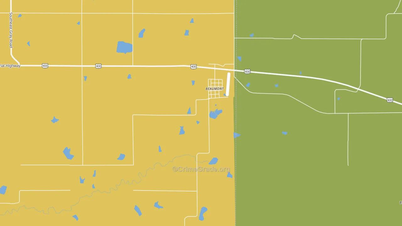 67012, KS Map of Theft Rates