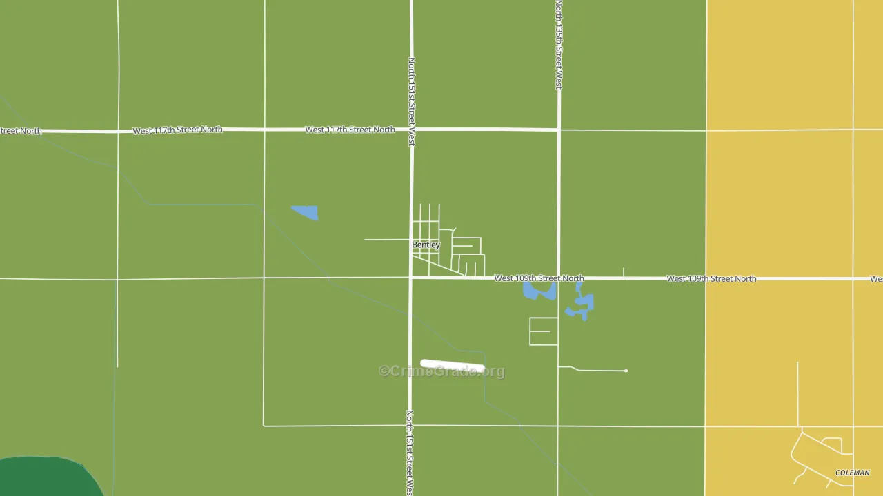67016, KS Map of Theft Rates
