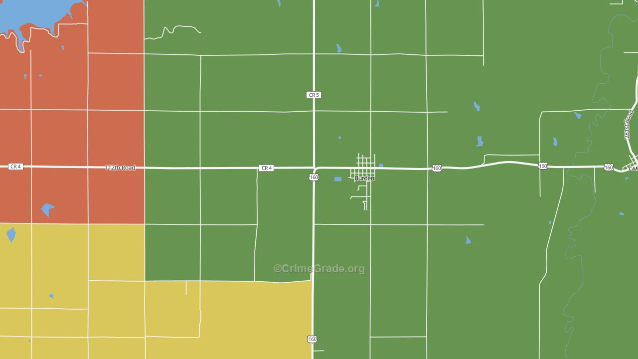 67019, KS Map of Theft Rates