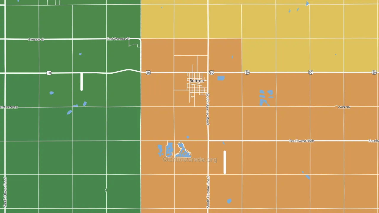 67020, KS Map of Theft Rates