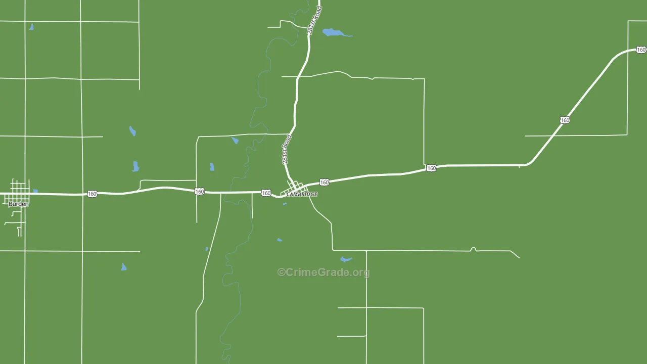 67023, KS Map of Theft Rates