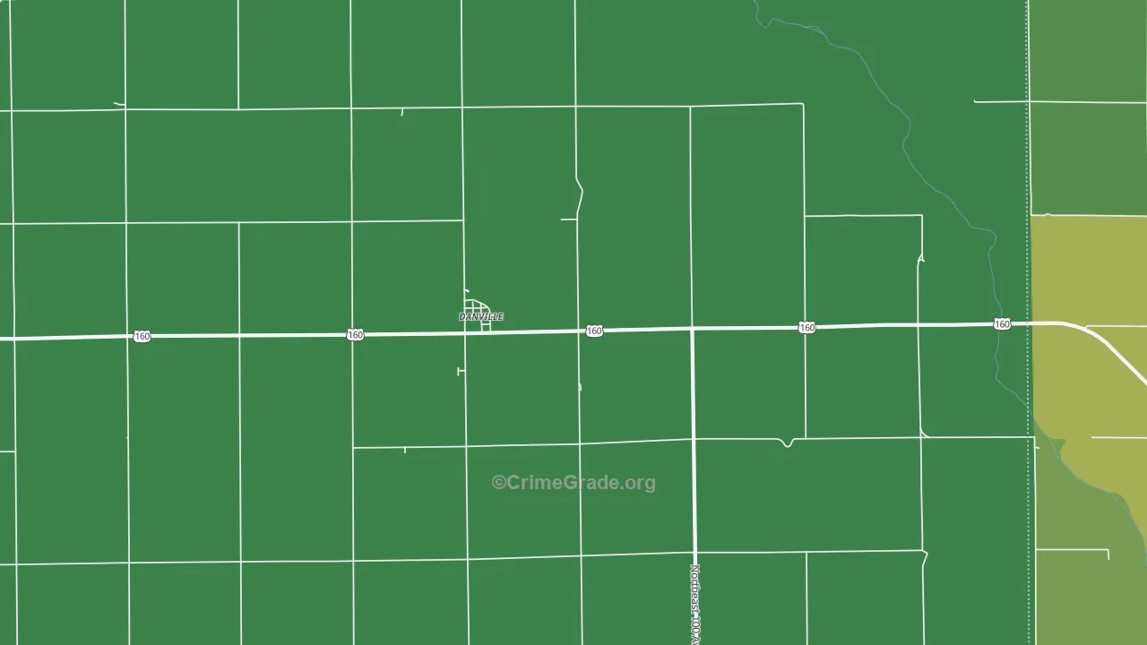 67036, KS Map of Theft Rates