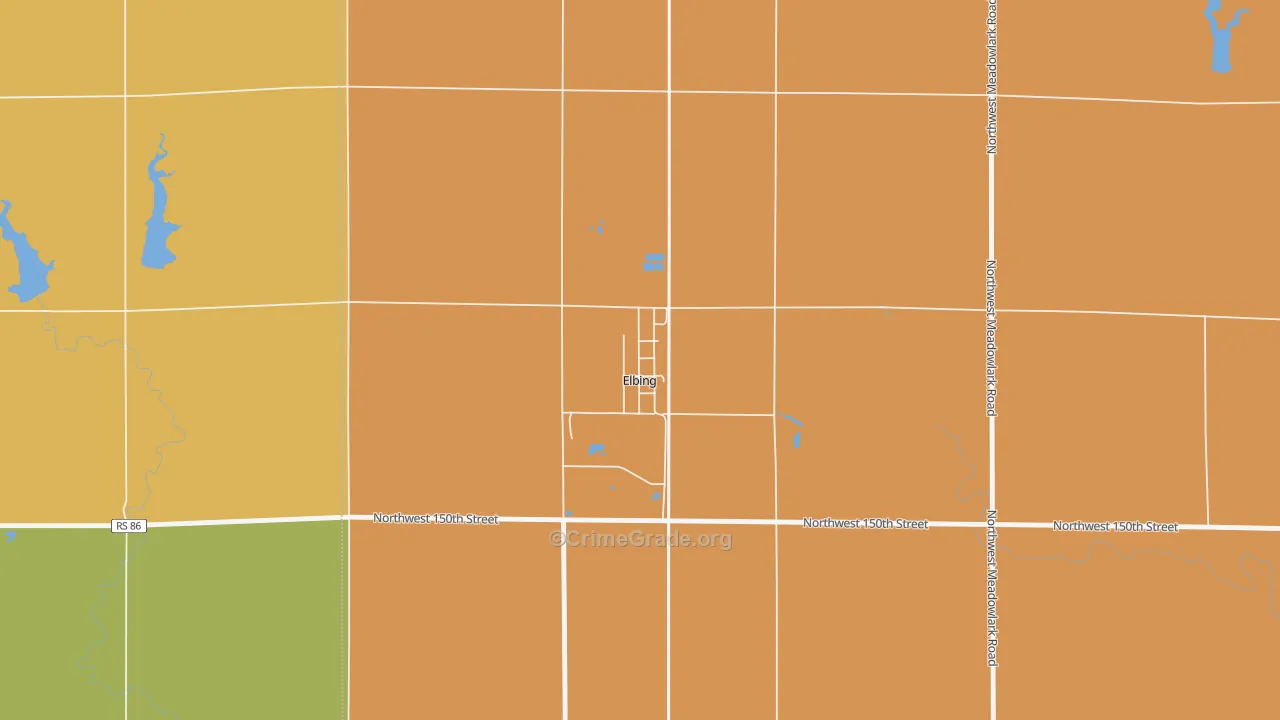 67041, KS Map of Theft Rates