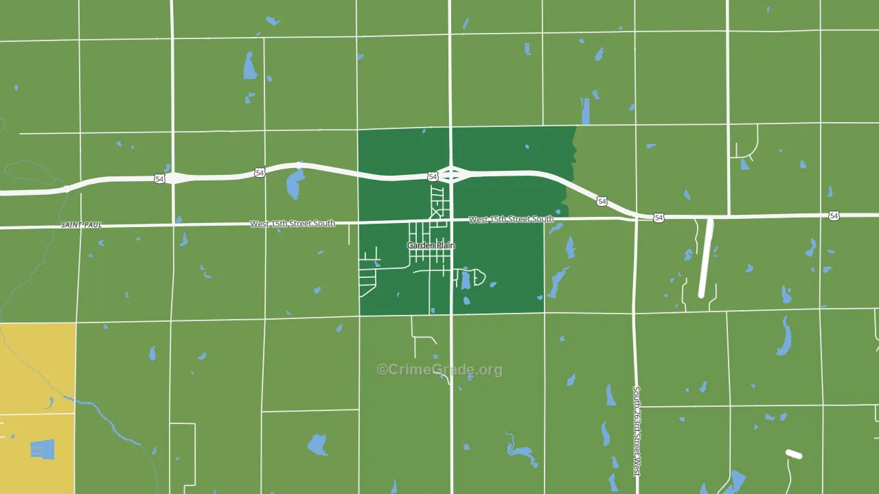 67050, KS Map of Theft Rates