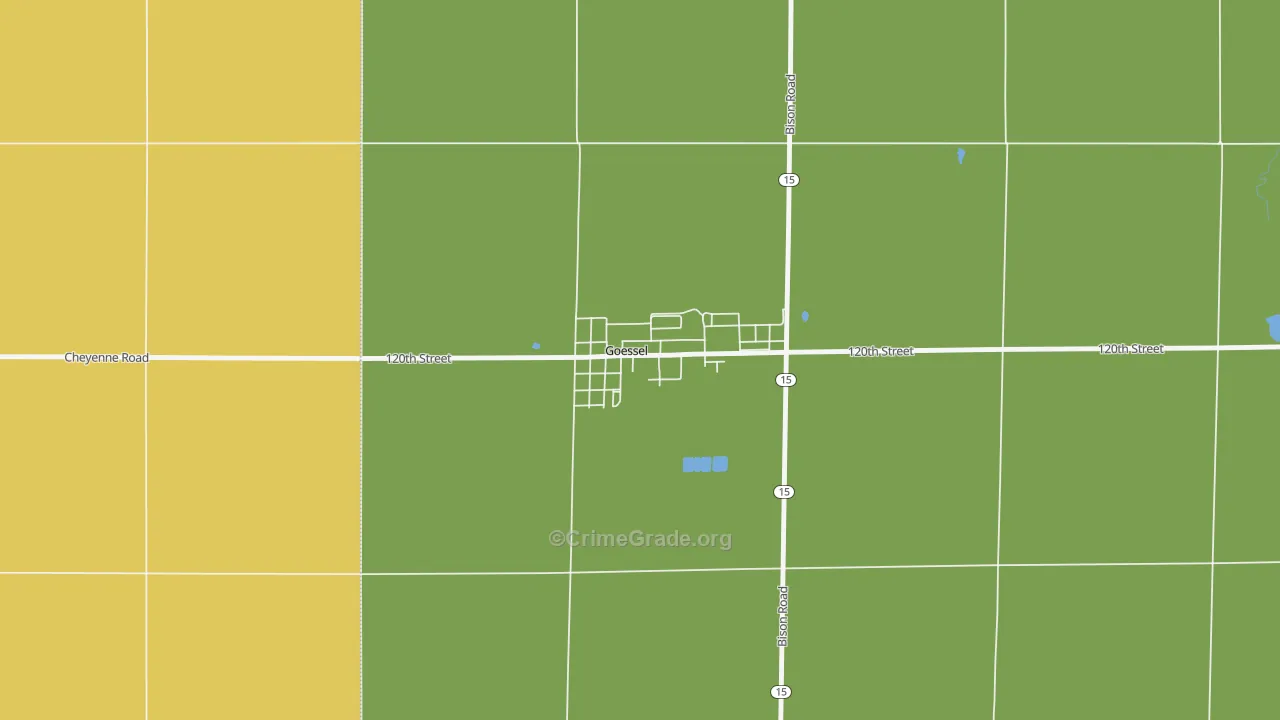 67053, KS Map of Theft Rates