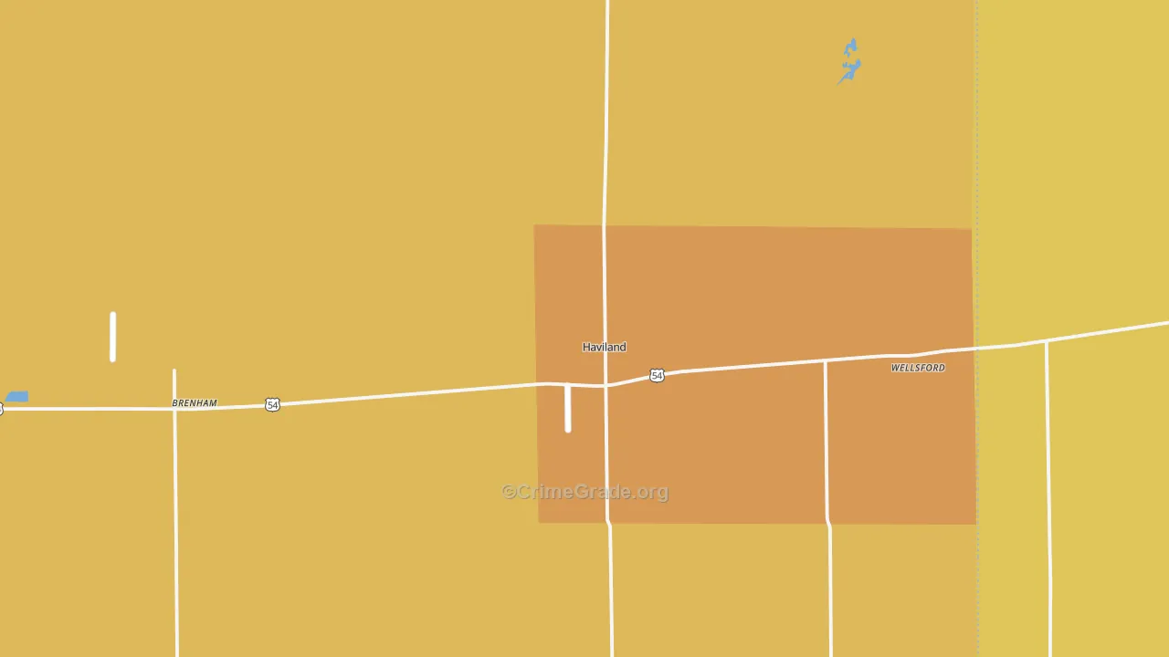 67059, KS Map of Theft Rates