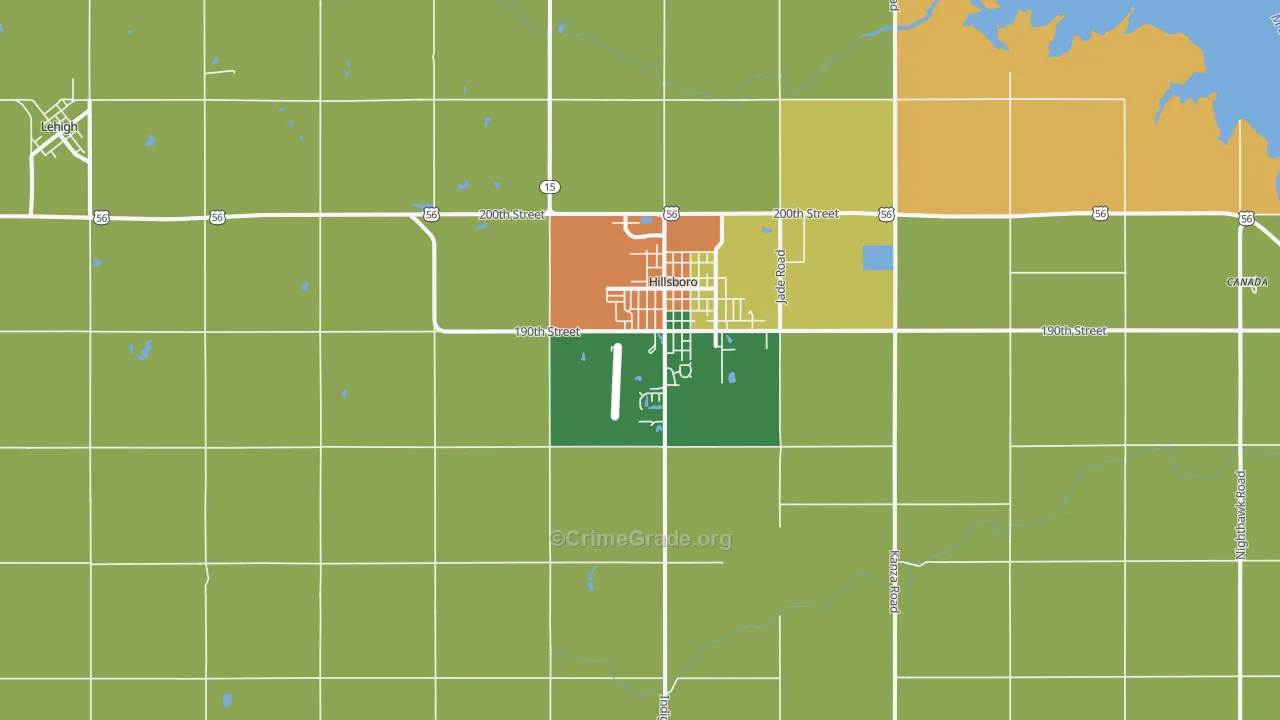 67063, KS Map of Theft Rates