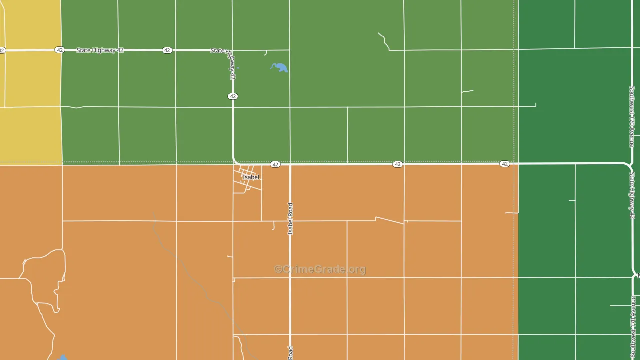 67065, KS Map of Theft Rates