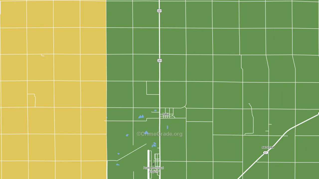 67066, KS Map of Theft Rates