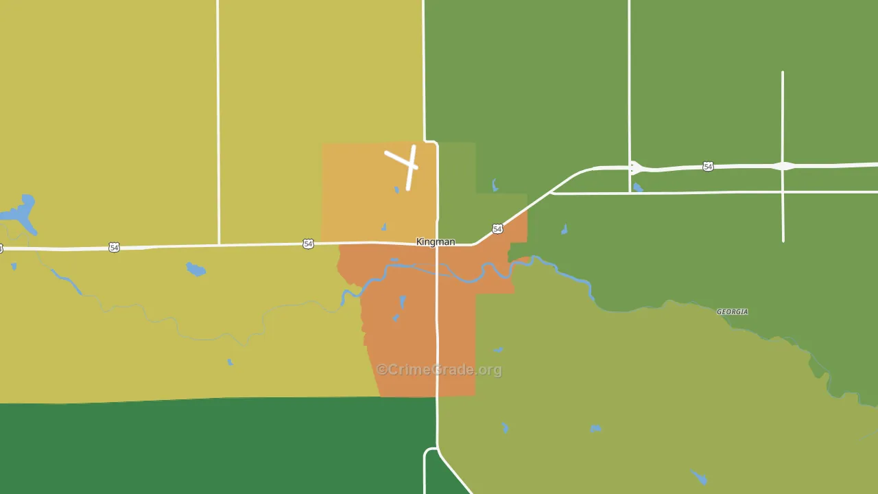 67068, KS Map of Theft Rates
