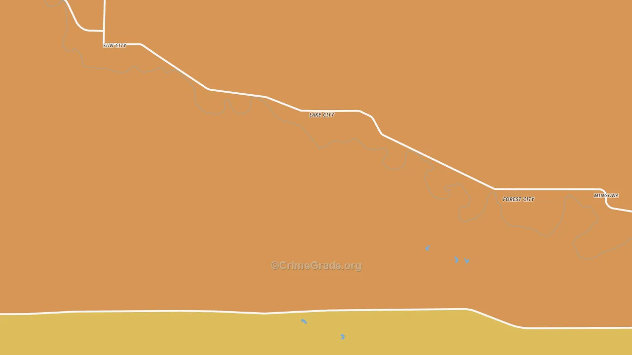 67071, KS Map of Theft Rates