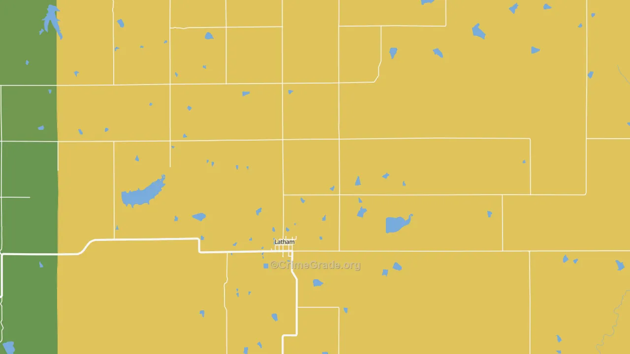 67072, KS Map of Theft Rates