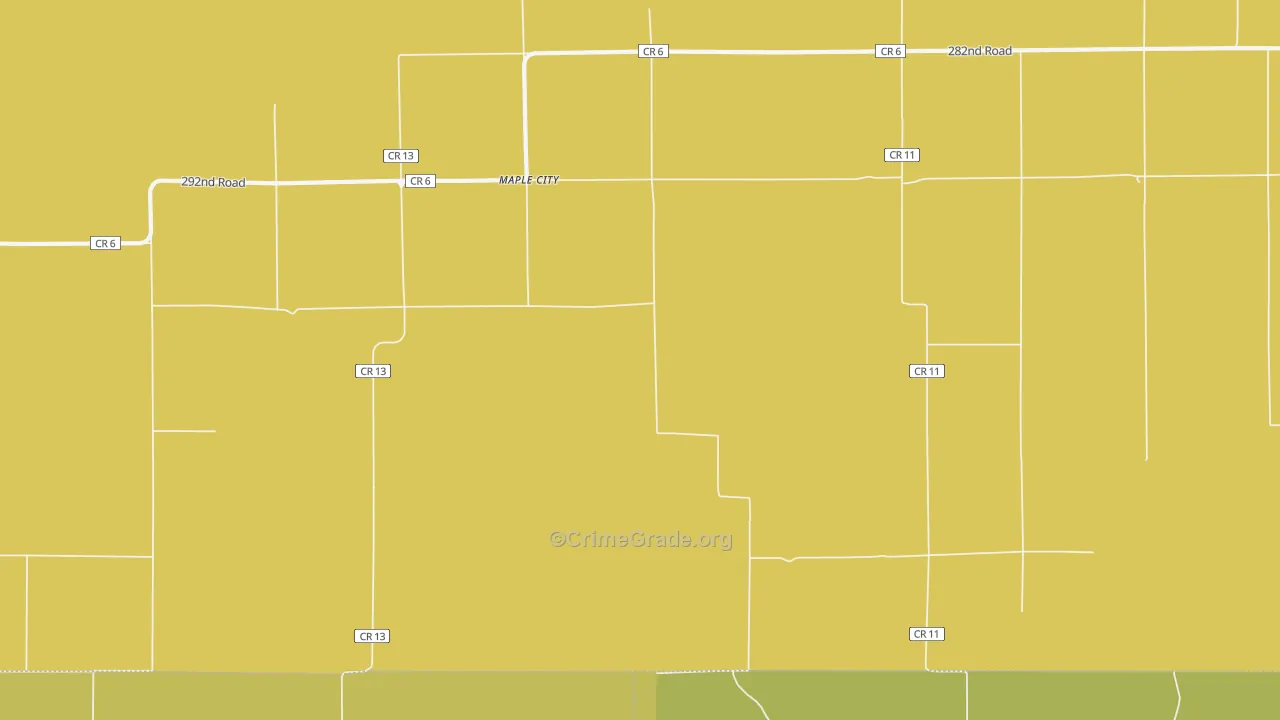 67102, KS Map of Theft Rates
