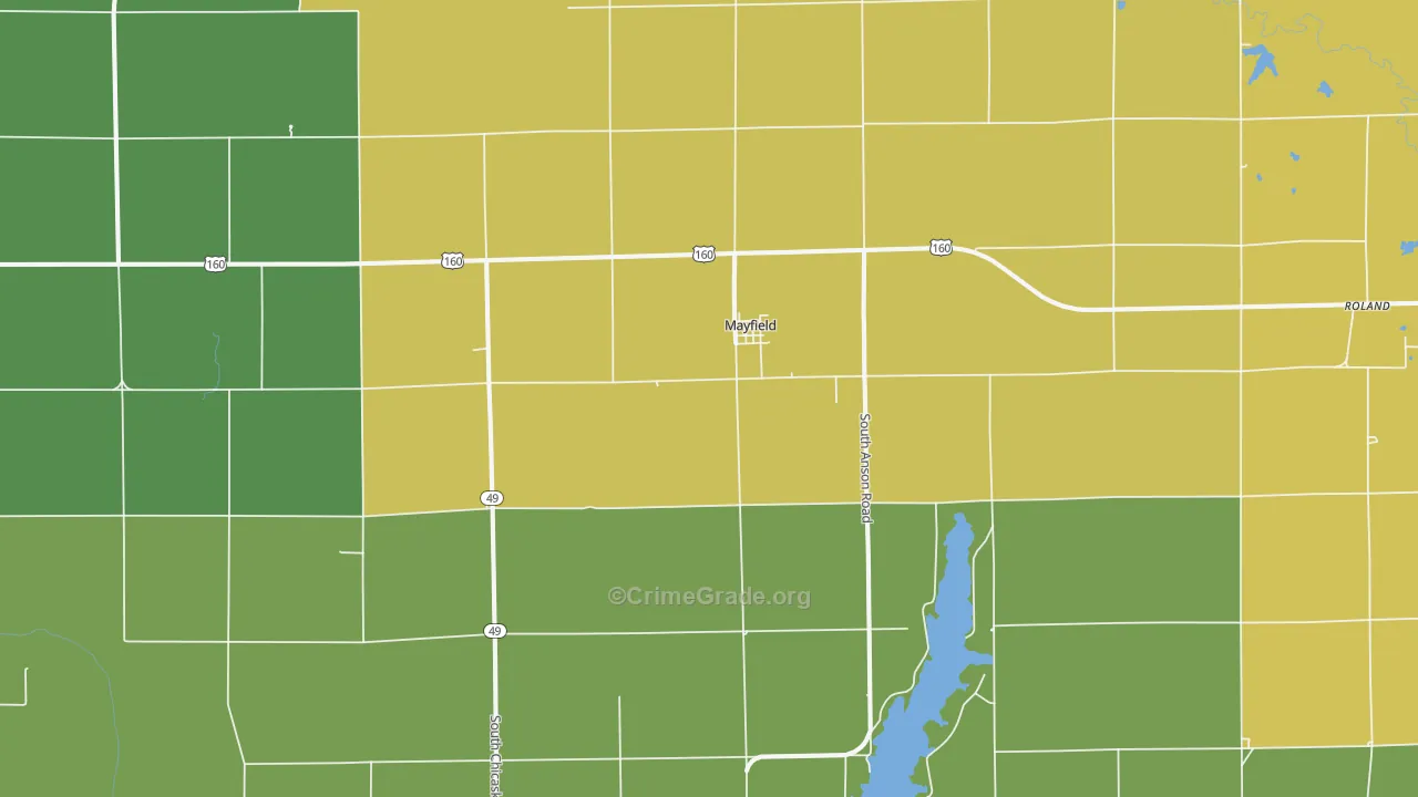 67103, KS Map of Theft Rates