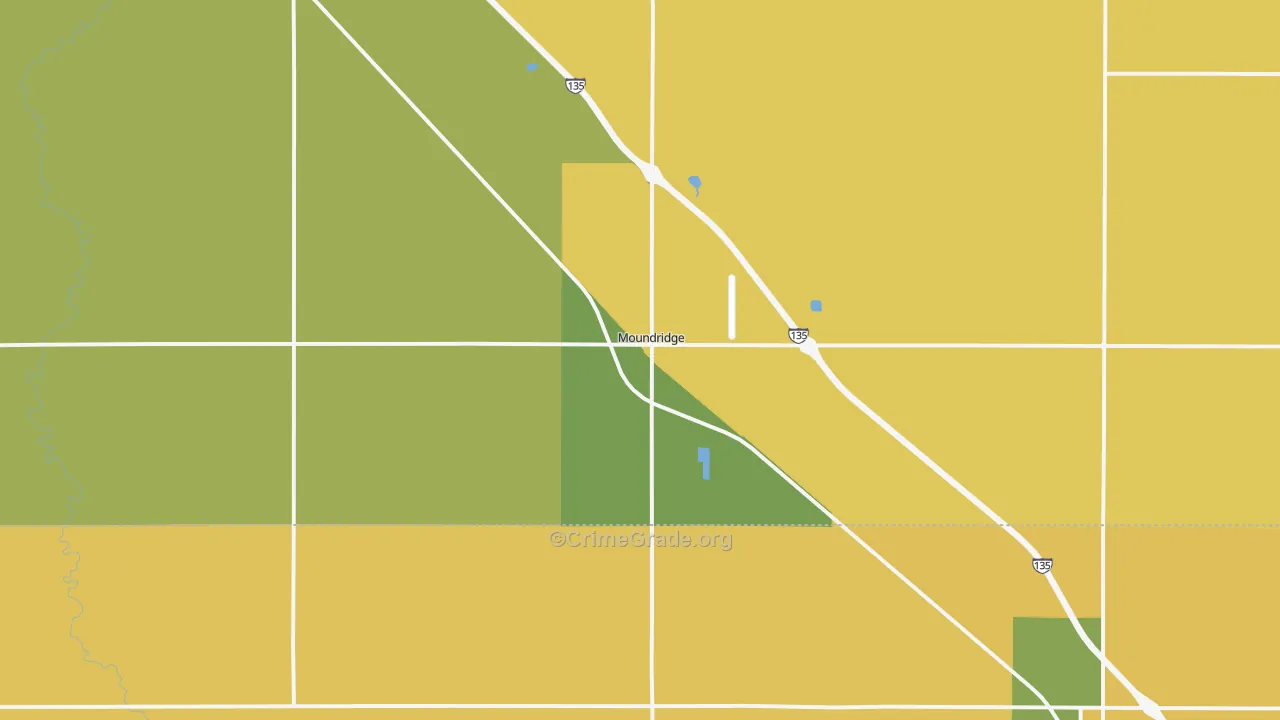 67107, KS Map of Theft Rates