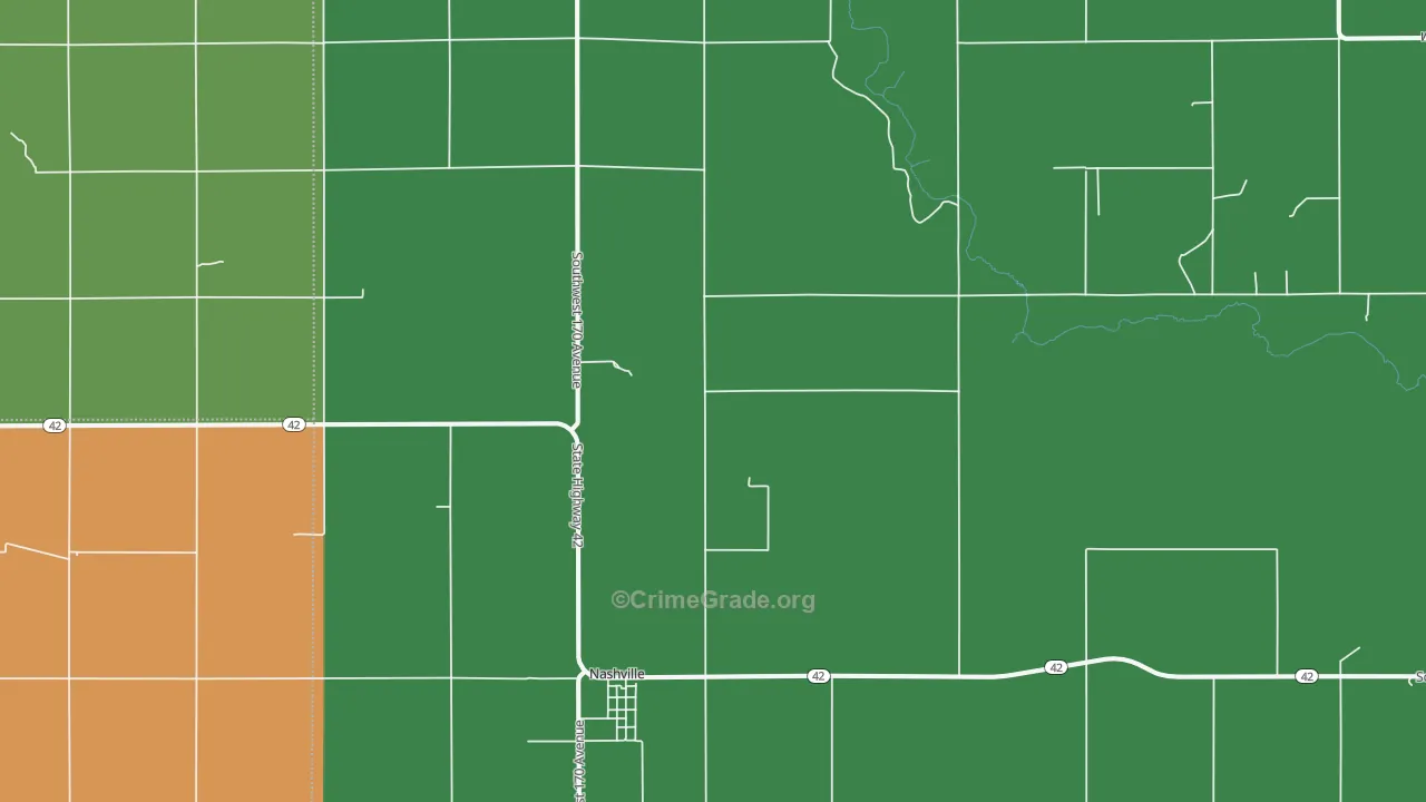 67112, KS Map of Theft Rates