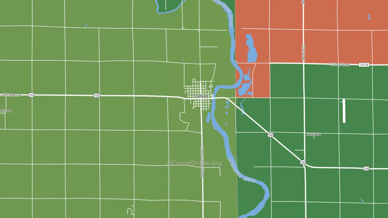 67119, KS Map of Theft Rates