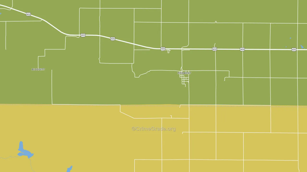 67122, KS Map of Theft Rates