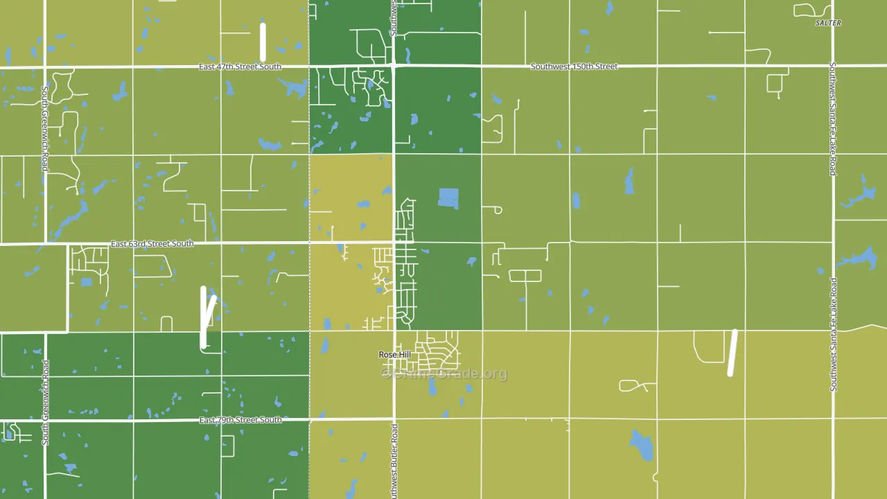 67133, KS Map of Theft Rates