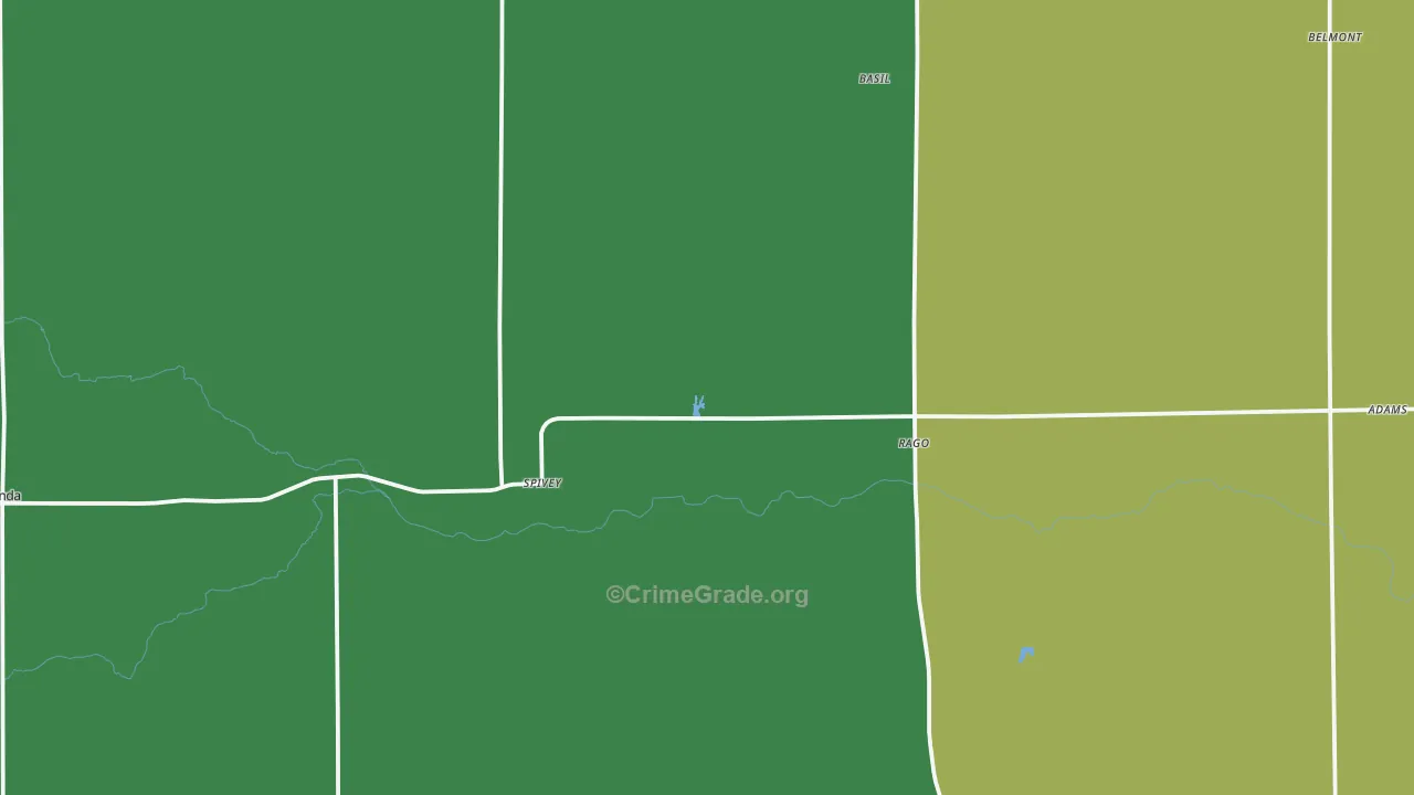 67142, KS Map of Theft Rates