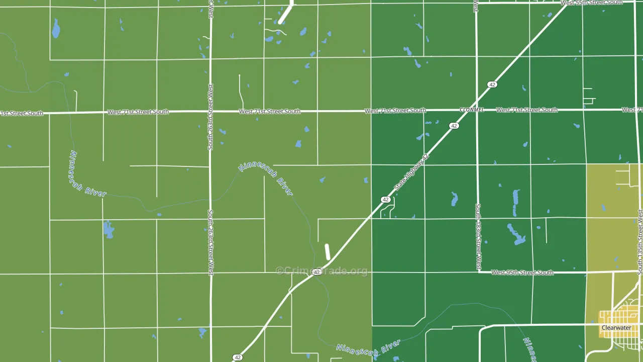 67149, KS Map of Theft Rates