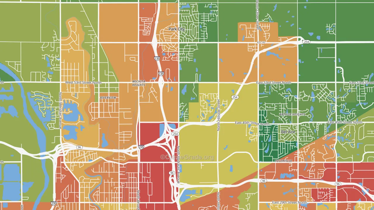 67219, KS Map of Theft Rates