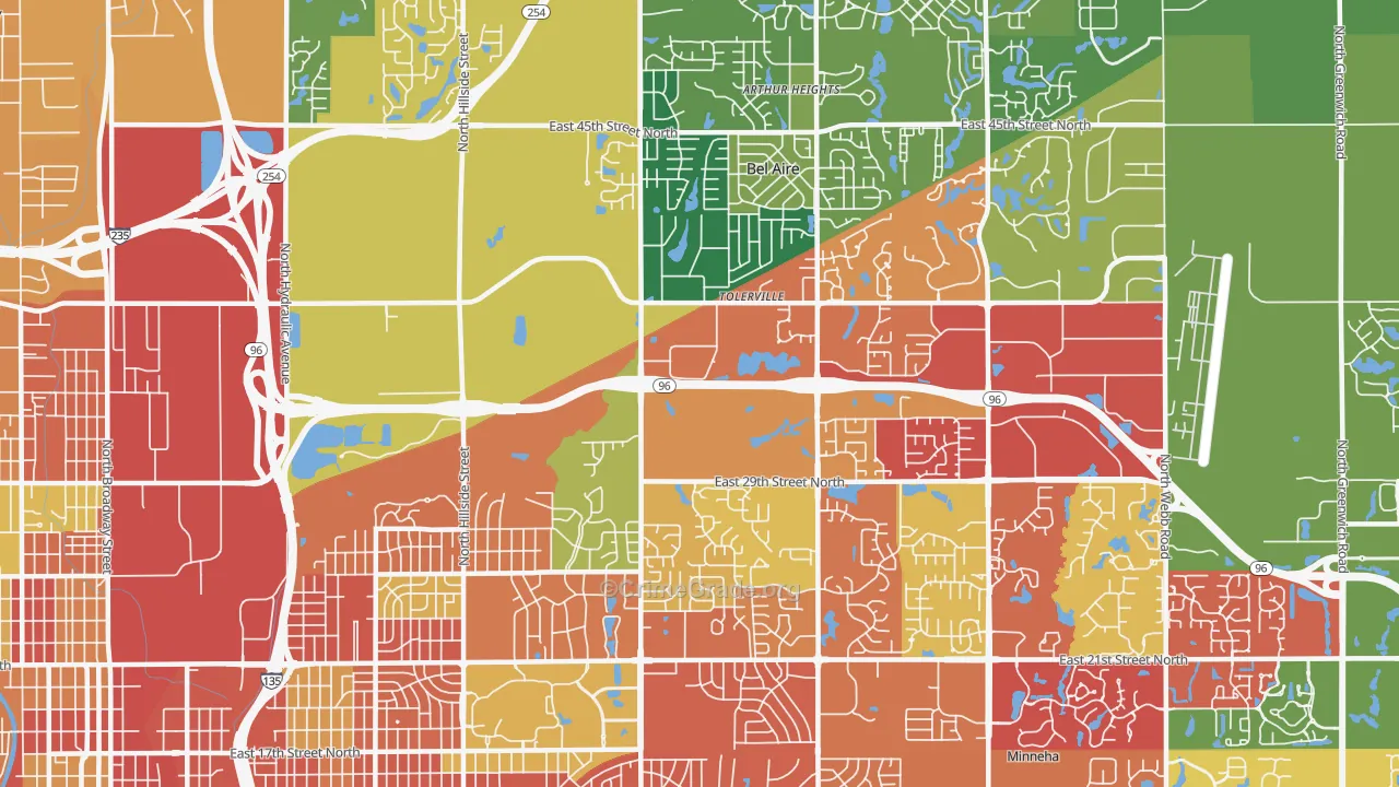 67220, KS Map of Theft Rates