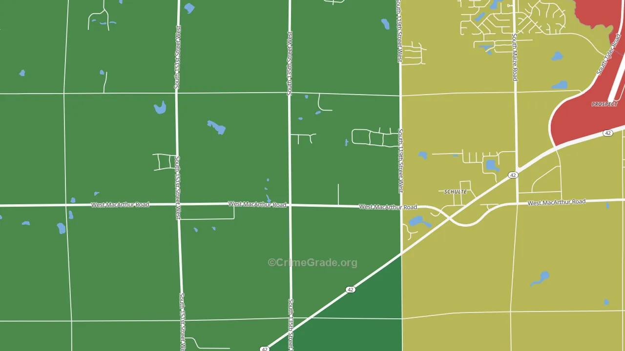 67227, KS Map of Theft Rates
