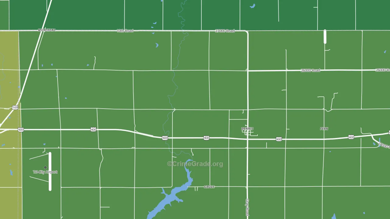 67341, KS Map of Theft Rates