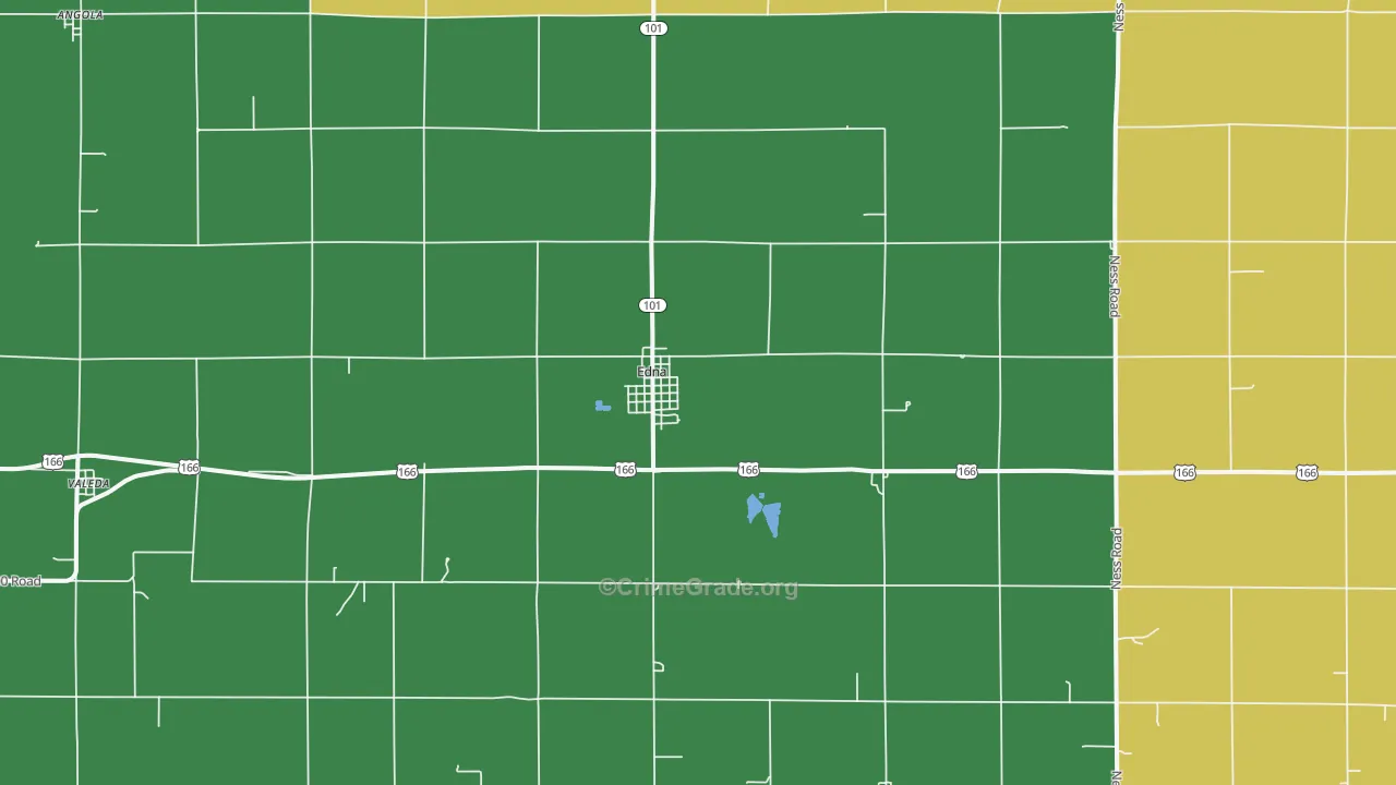 67342, KS Map of Theft Rates
