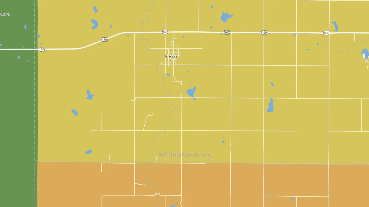 67346, KS Map of Theft Rates
