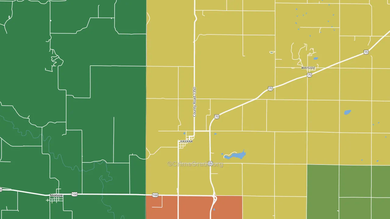 67347, KS Map of Theft Rates
