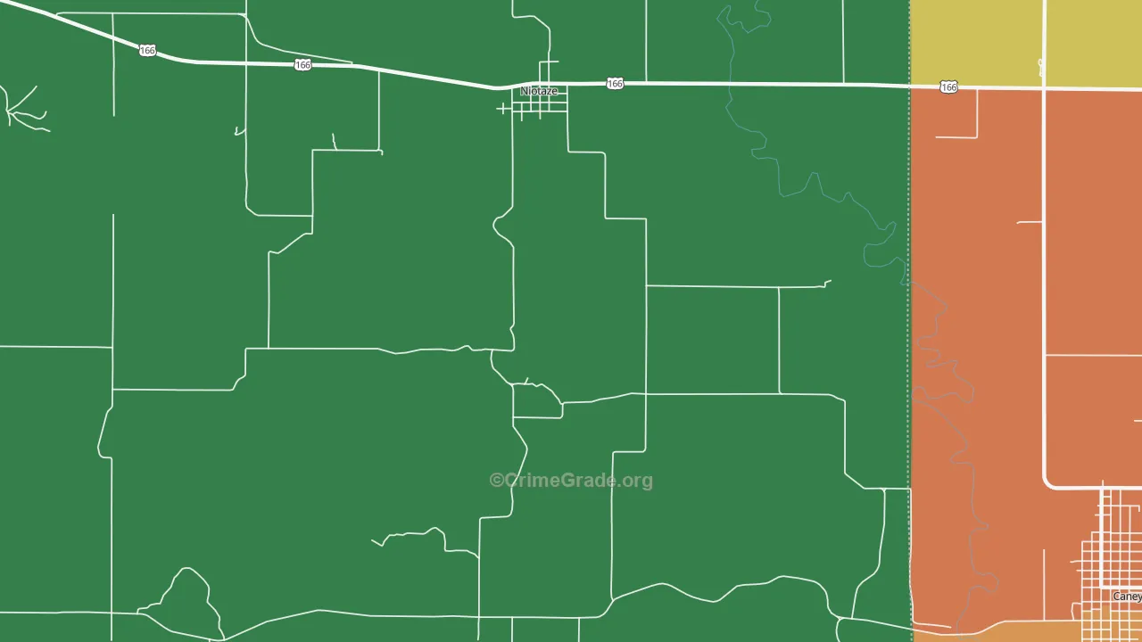 67355, KS Map of Theft Rates