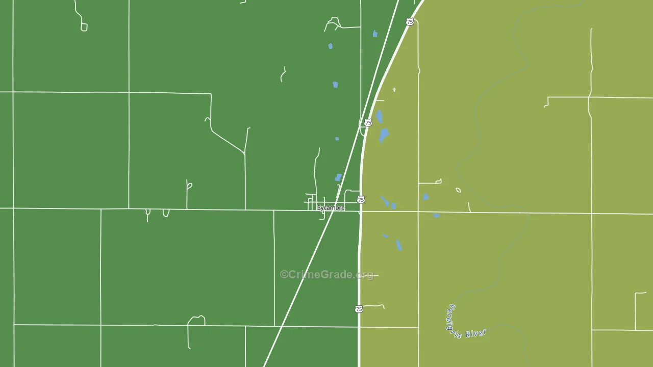67363, KS Map of Theft Rates