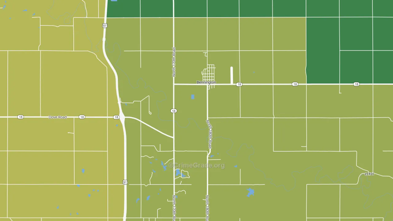 67422, KS Map of Theft Rates