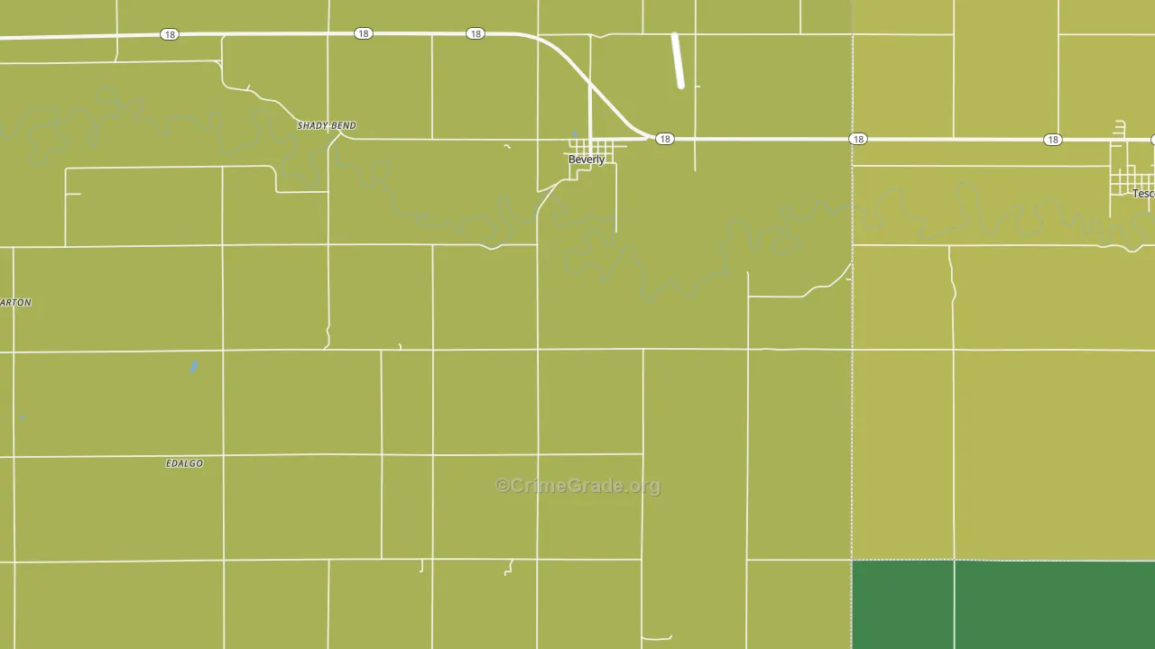 67423, KS Map of Theft Rates