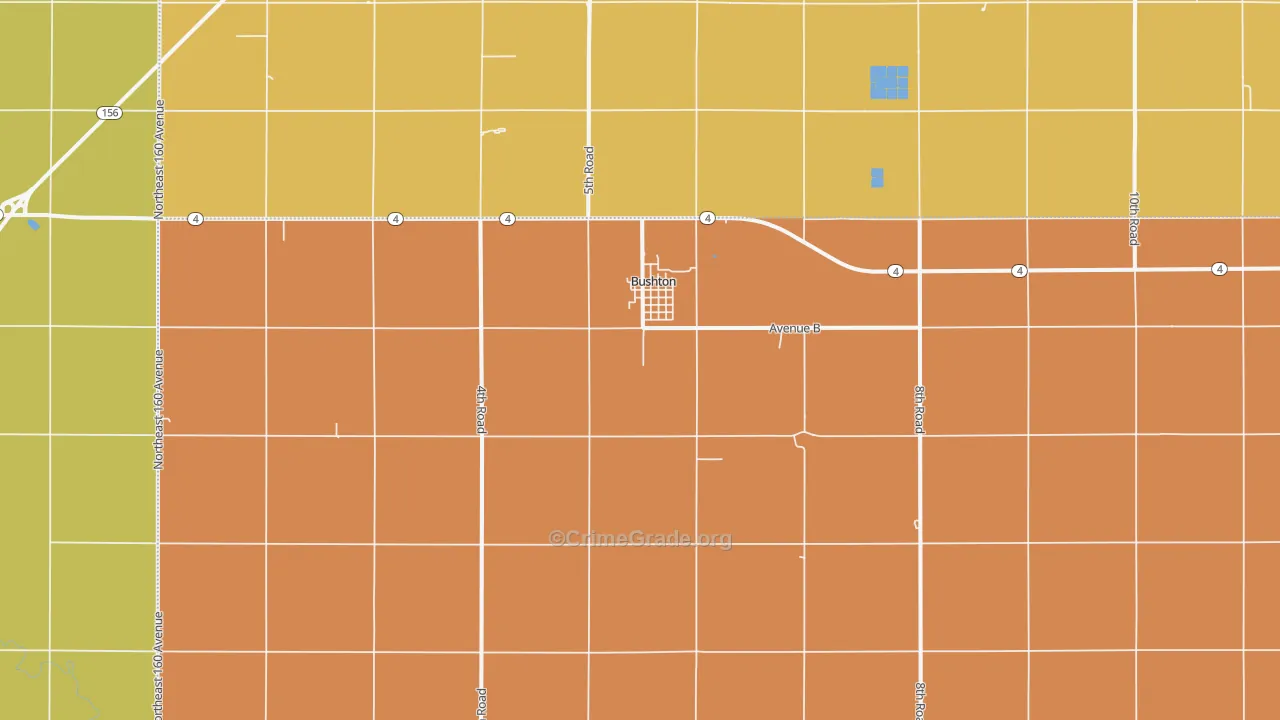 67427, KS Map of Theft Rates