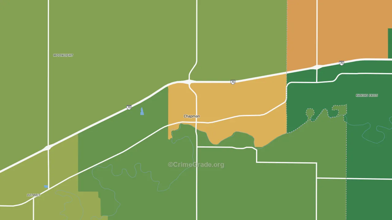 67431, KS Map of Theft Rates