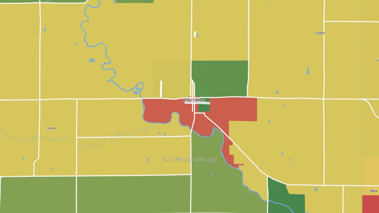 67432, KS Map of Theft Rates