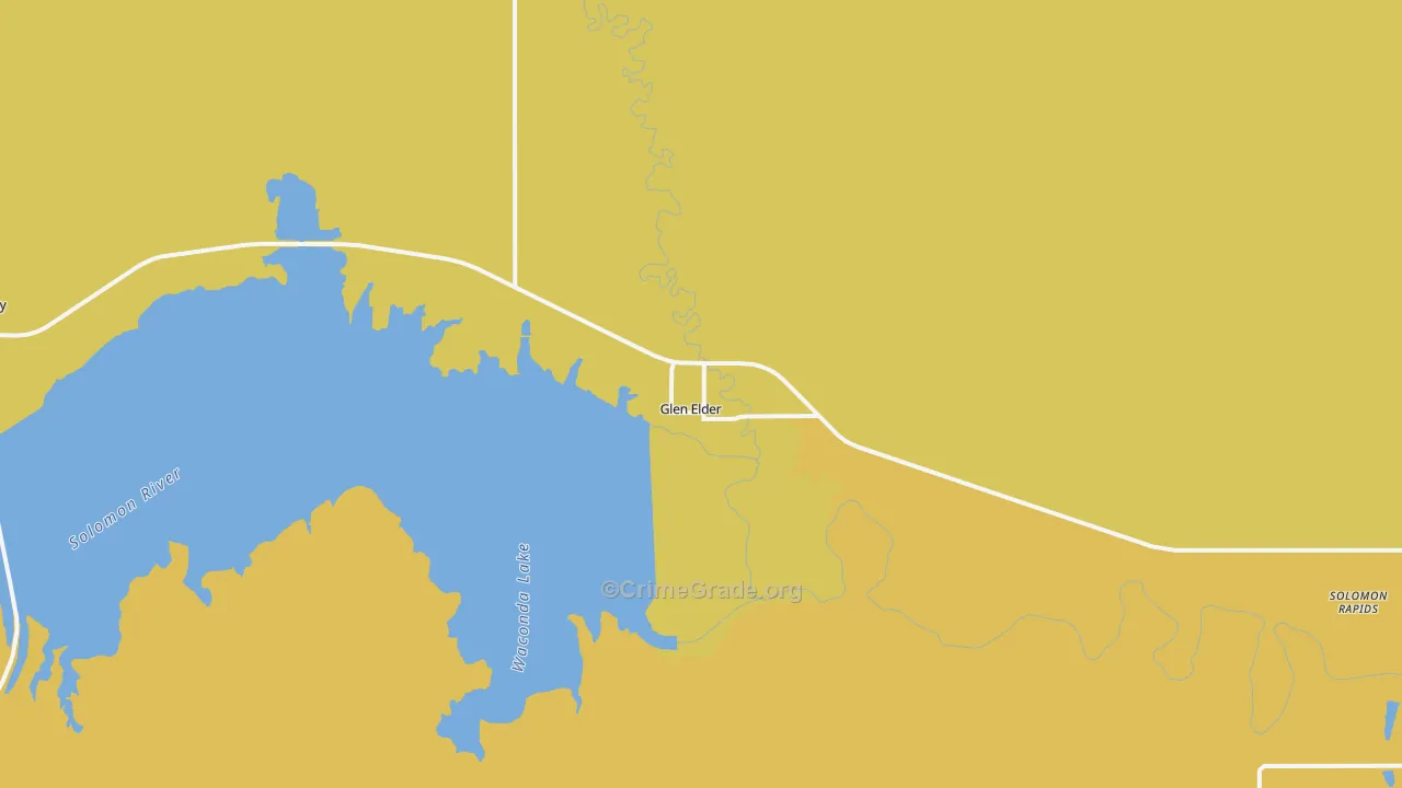 67446, KS Map of Theft Rates