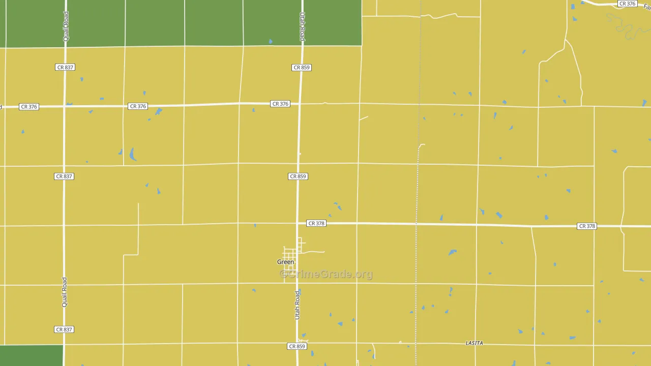 67447, KS Map of Theft Rates