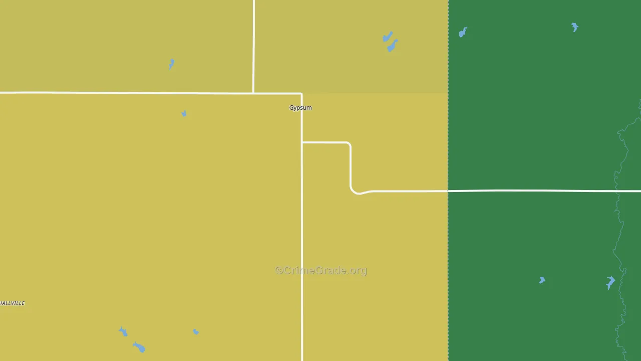 67448, KS Map of Theft Rates