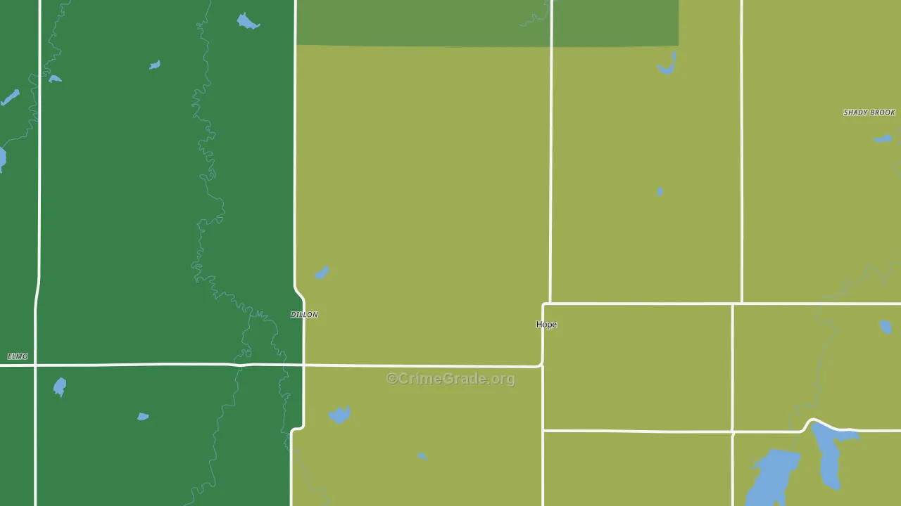 67451, KS Map of Theft Rates