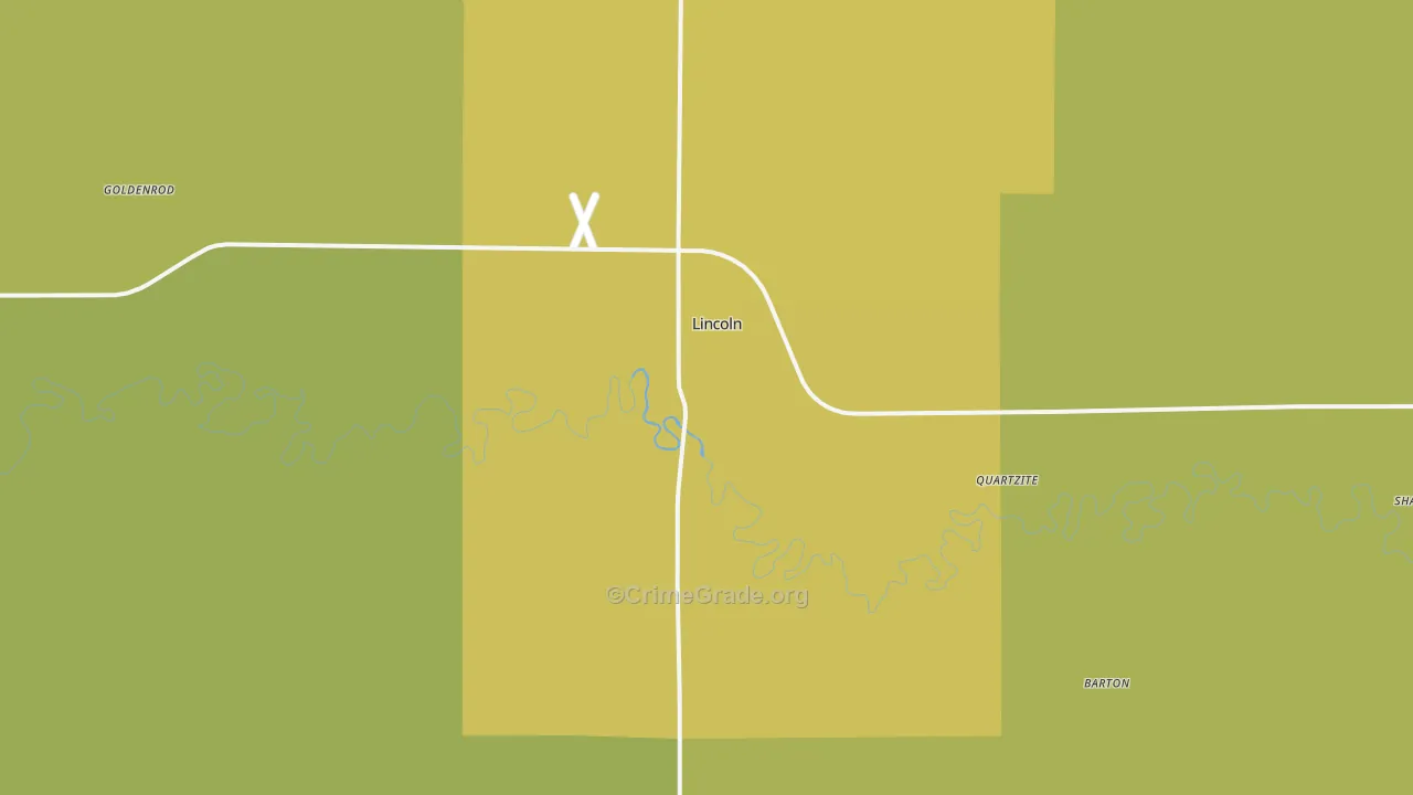 67455, KS Map of Theft Rates