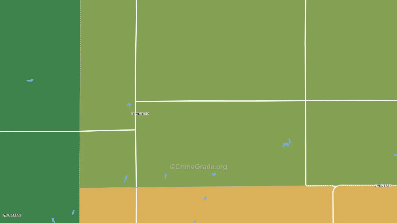67458, KS Map of Theft Rates