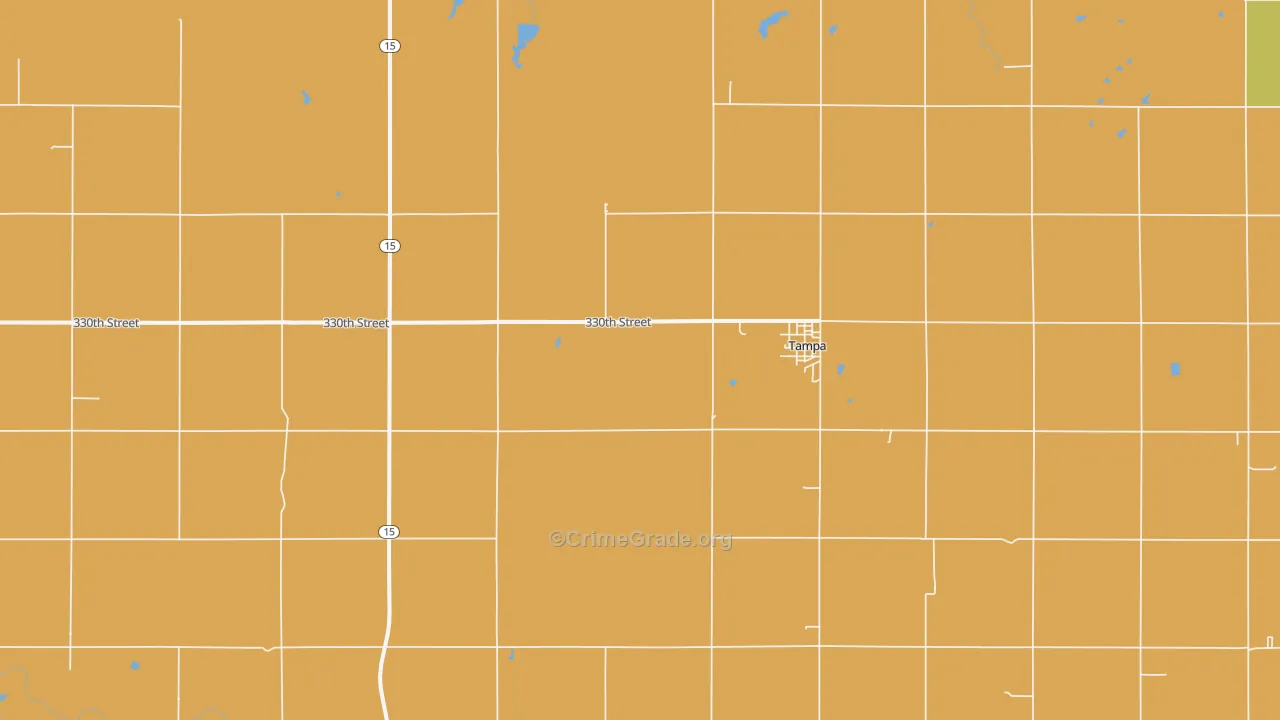 67483, KS Map of Theft Rates