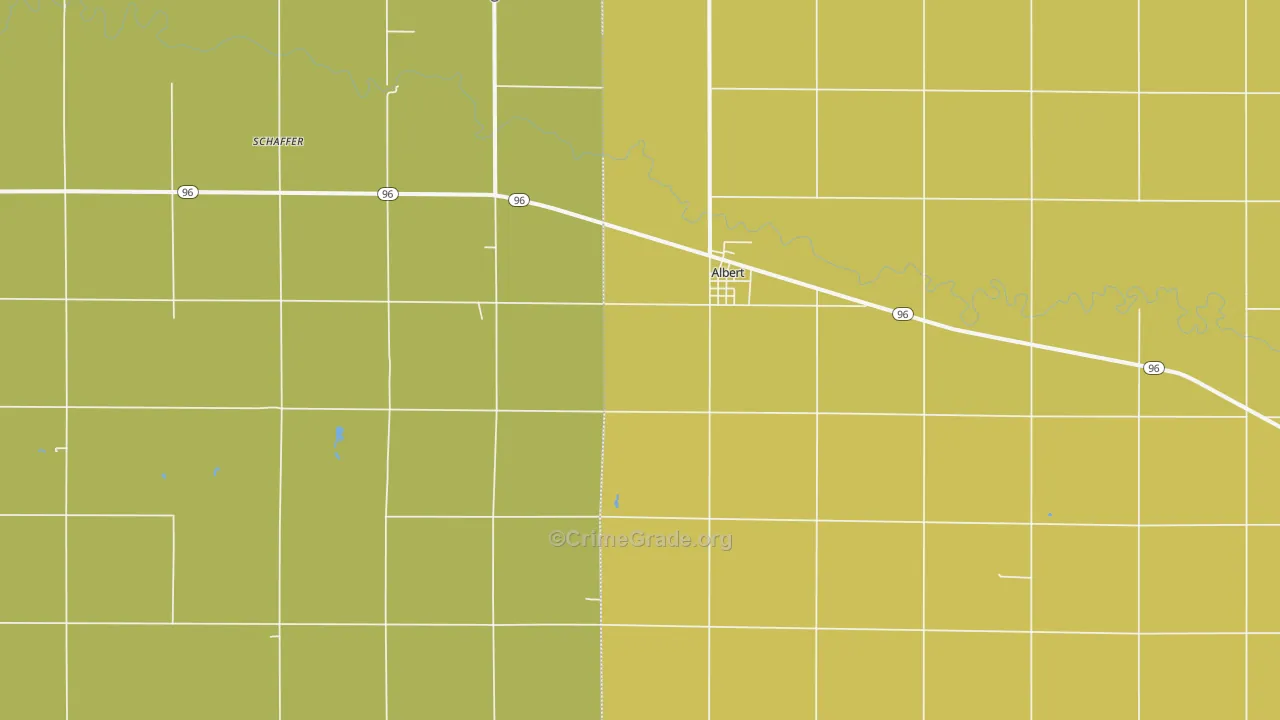 67511, KS Map of Theft Rates