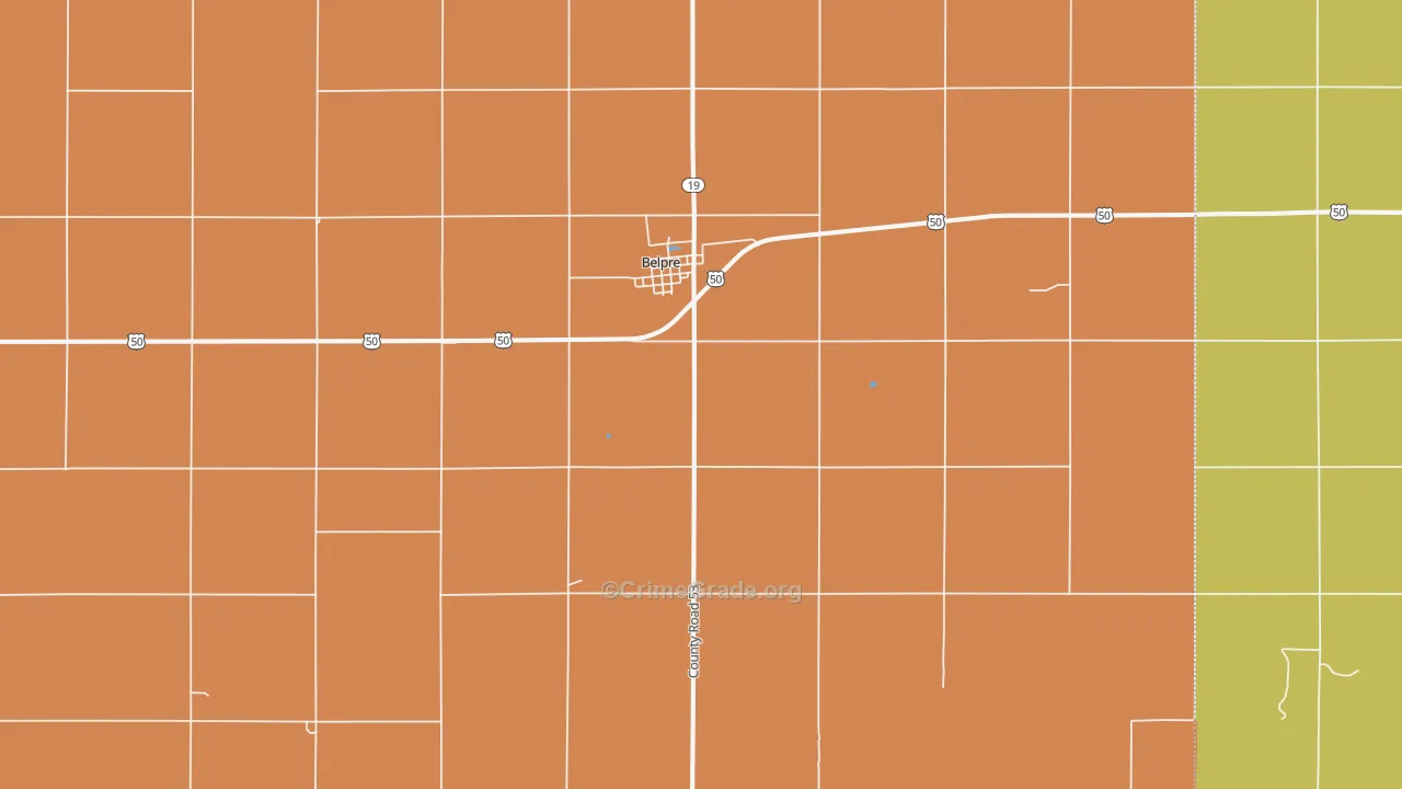 67519, KS Map of Theft Rates