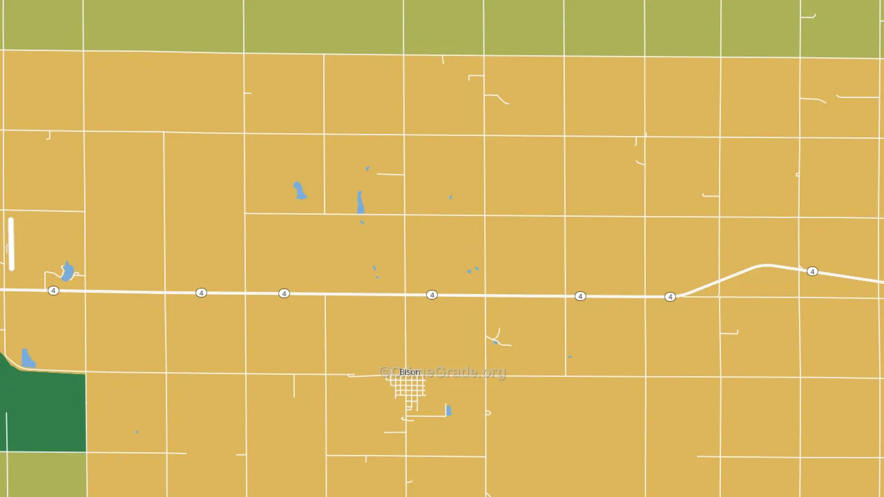 67520, KS Map of Theft Rates